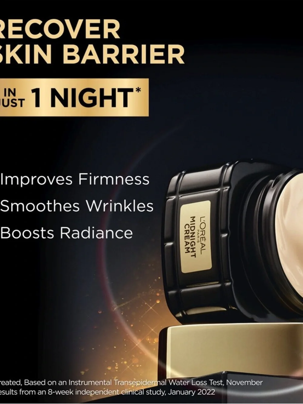 L'Oreal Paris Age Perfect Cell Renewal Midnight Cream, Antioxidants, 1.7 OZ